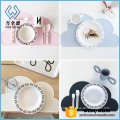 Food safe Slip Resistant Silicone Baby Plate & Kids blank Placemat & Table Mat & Meal Mat
